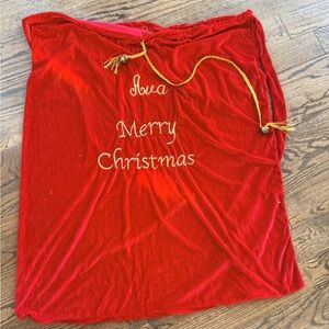 Red Christmas Santa Sack
